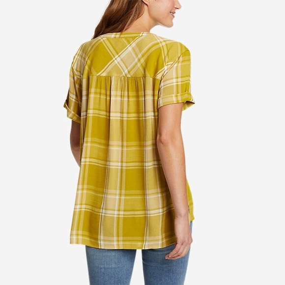 Eddie Bauer Rivierah Short-Sleeve V-Neck Top - Picture 3 of 9